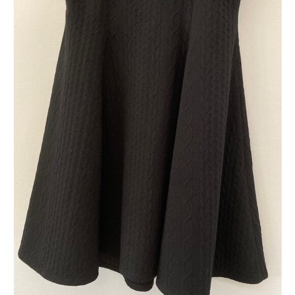 Torrid Black Cable Knit Textured Short Sleeves Pullover Mini Dress Size 2 - Picture 5 of 7